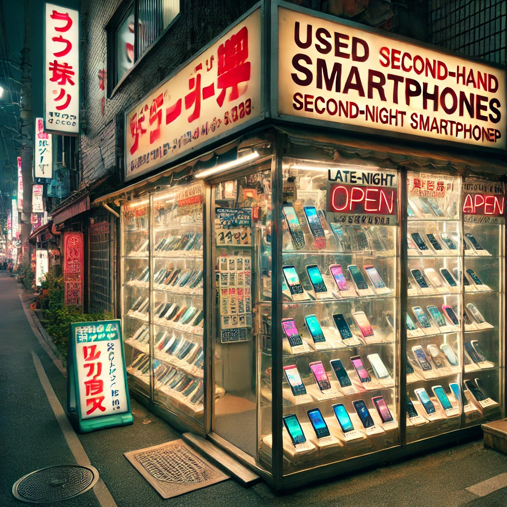 秋葉原にありそうな中古スマホ販売店