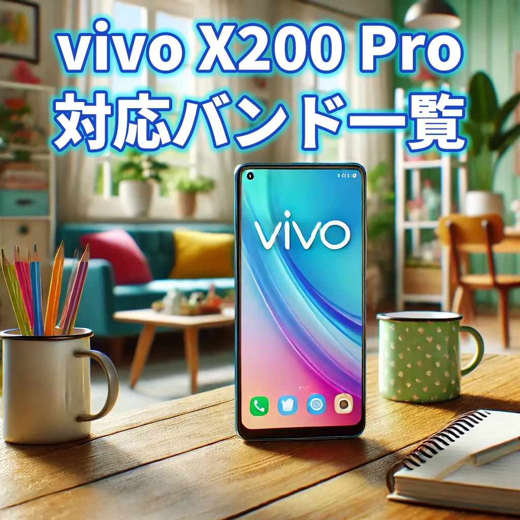 vivo X200 Proの対応バンド一覧